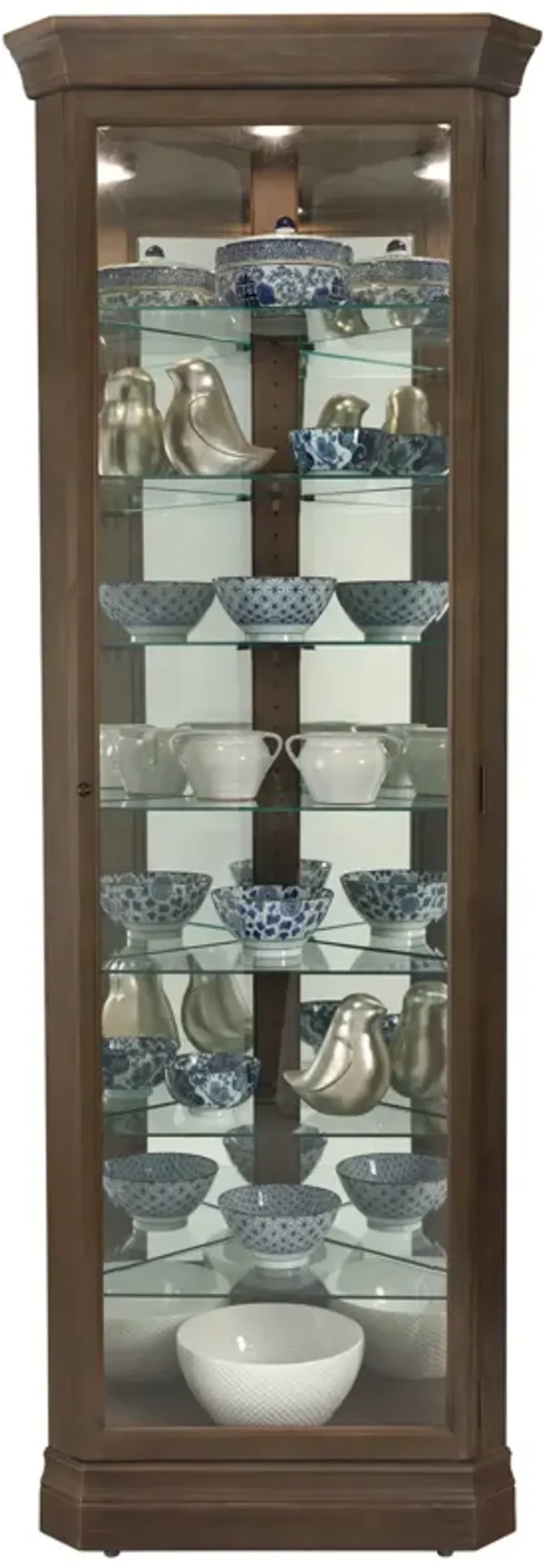 680641 Delia Corner Curio Cabinet