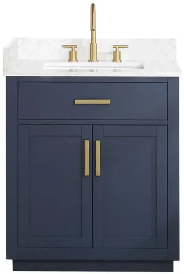 Altair 30 Single Bathroom Vanity in Royal Blue without Mirror
