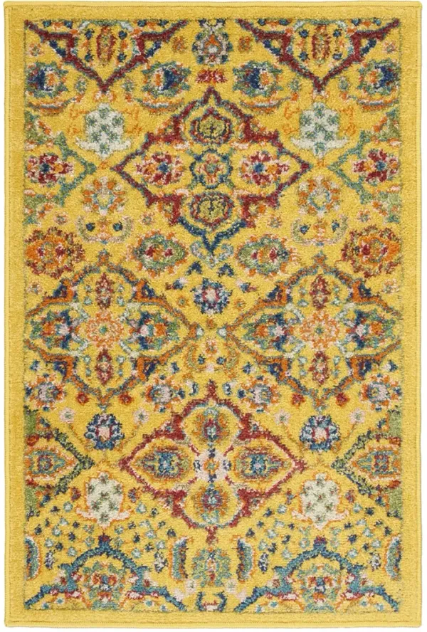 Allur ALR03 Yellow/Multi 2' x 3' Rug