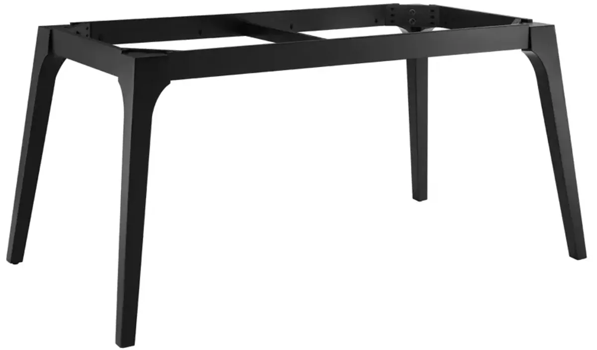 Modway - Juxtapose 63" Rectangular Performance Artificial Marble Dining Table Black White