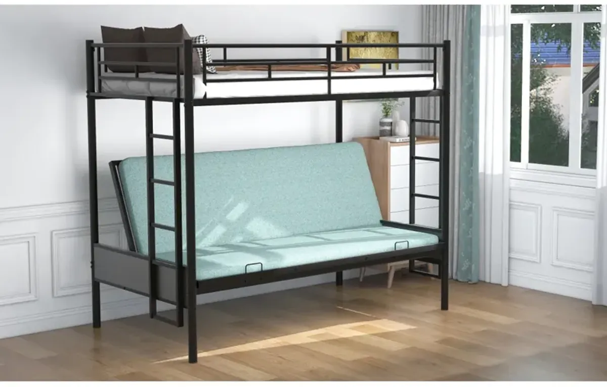 Twin Over Full Metal Bunk Bed, Multi-Function