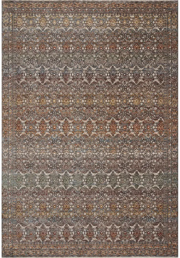 Lourdes LOU03 Stone/Multi 7'10" x 10' Rug