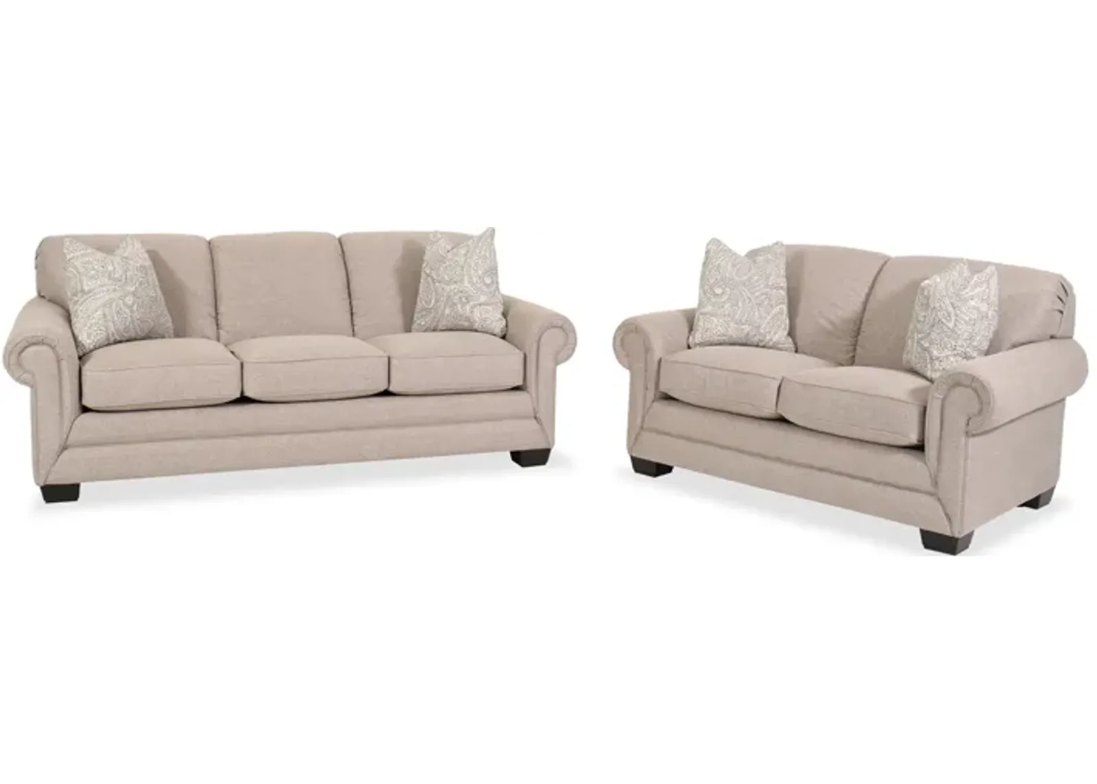 Mackenzie Two-Piece Wicker Sofa Set