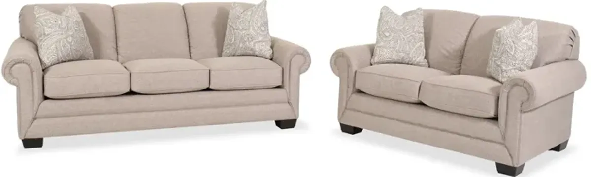 Mackenzie Two-Piece Wicker Sofa Set