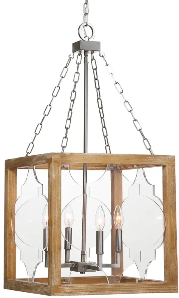 Perspex 4 Light Lantern Pendant
