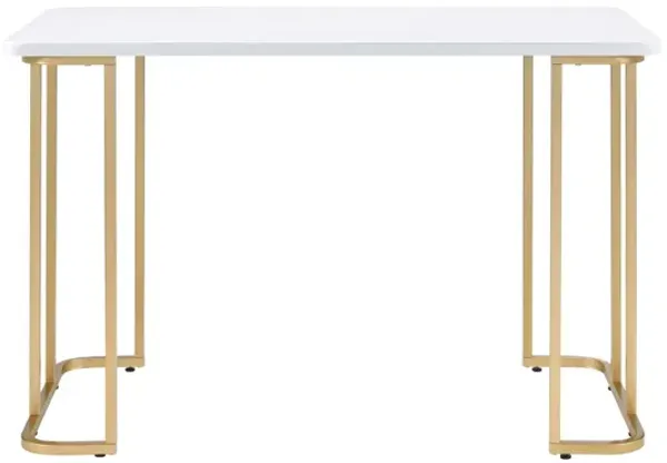 Sleek Writing Desk with Storage for Home Office or Workspace