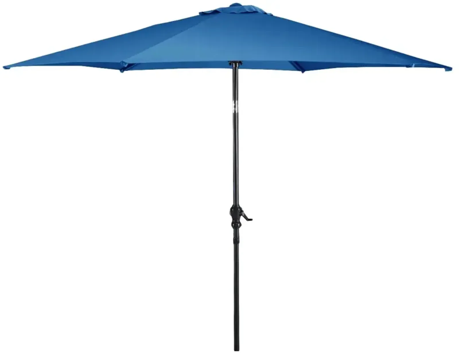 9FT Patio Umbrella Patio Market Steel Tilt W/ Crank Outdoor Yard Garden