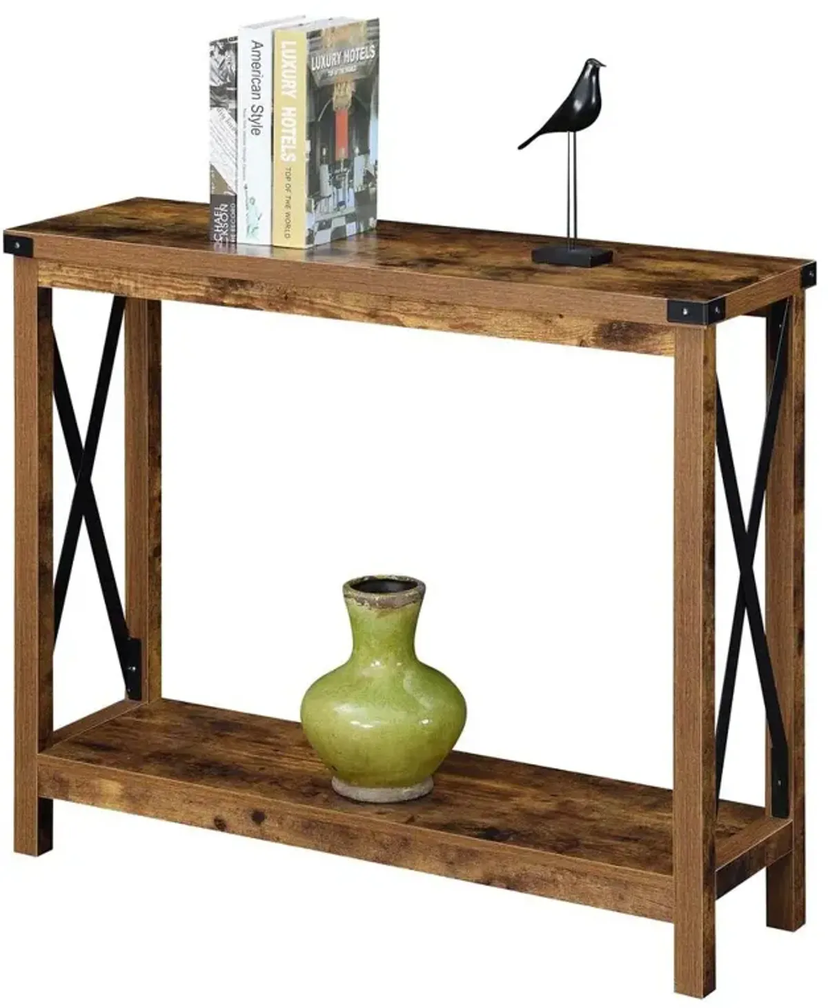 Convenience Concepts Durango Console Table, Barnwood/Black