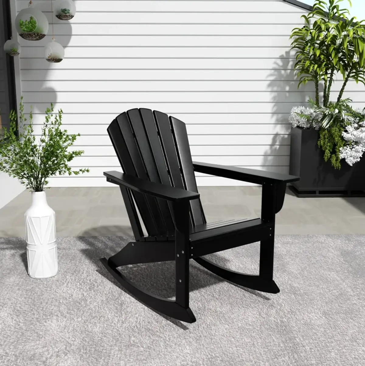 WestinTrends Outdoor Patio Adirondack Rocking Chair