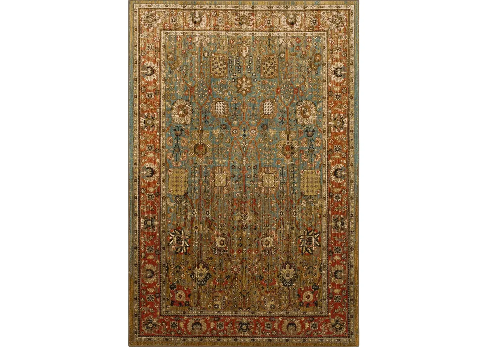 Spice Market Myanmar Aquamarine 9' 6" X 12' 11" Rug