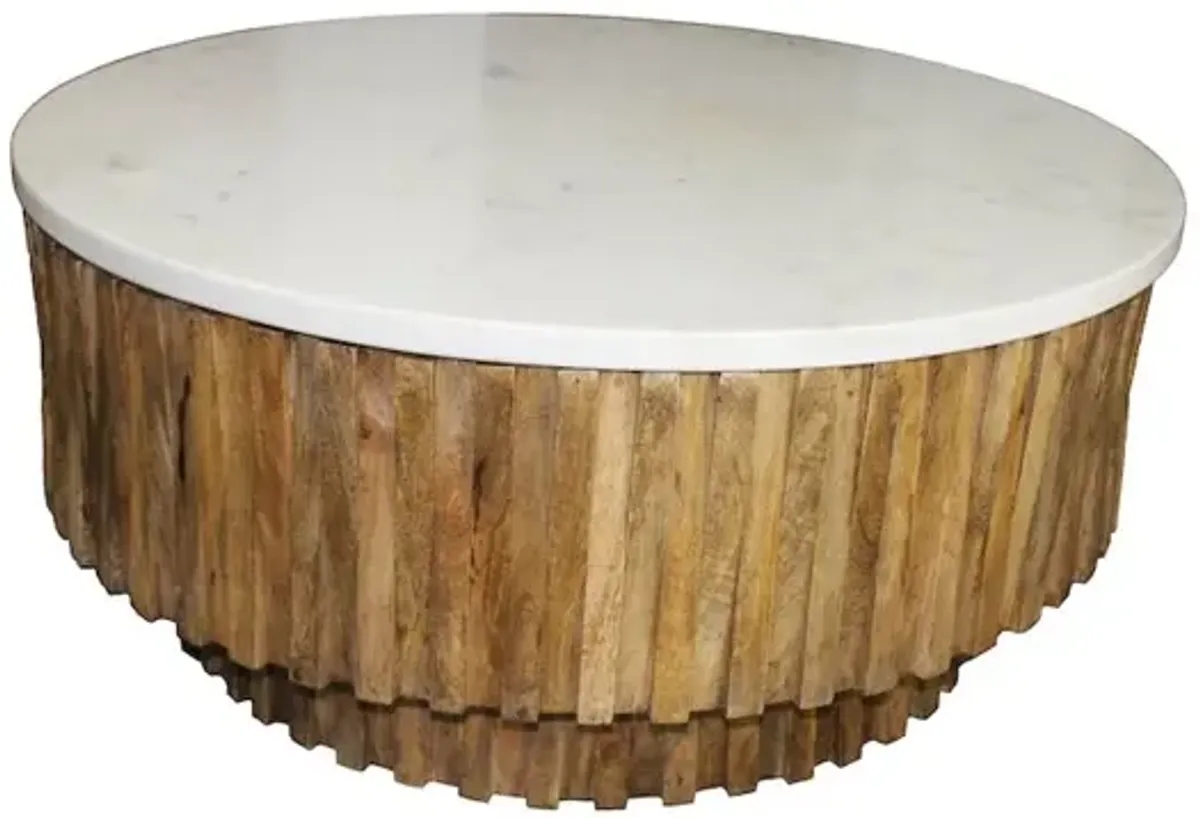 Cooper Cocktail Table with Marble Top