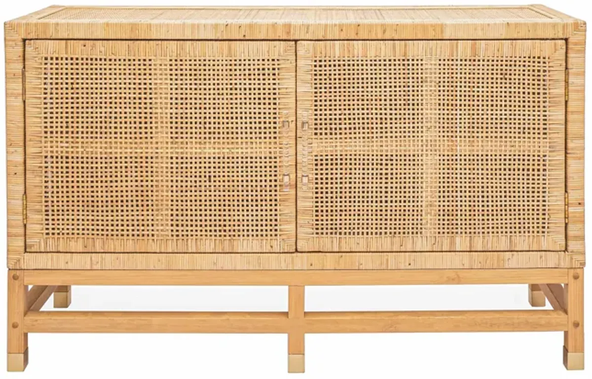 Amara Charcoal Woven Rattan Buffet