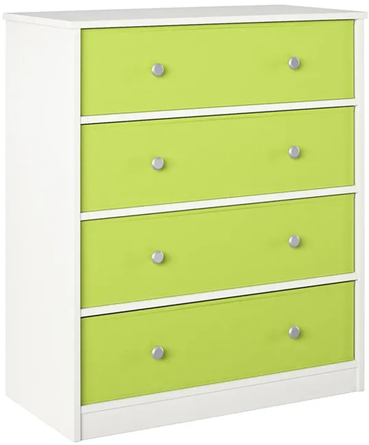 Mya Park Tall Dresser with 4 Fabric Bins