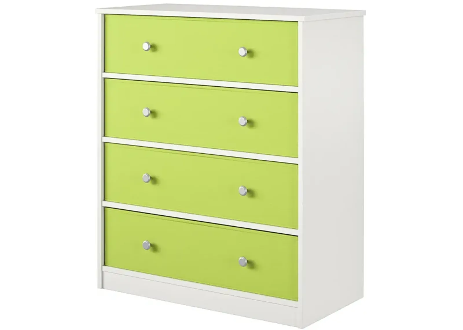 Mya Park Tall Dresser with 4 Fabric Bins