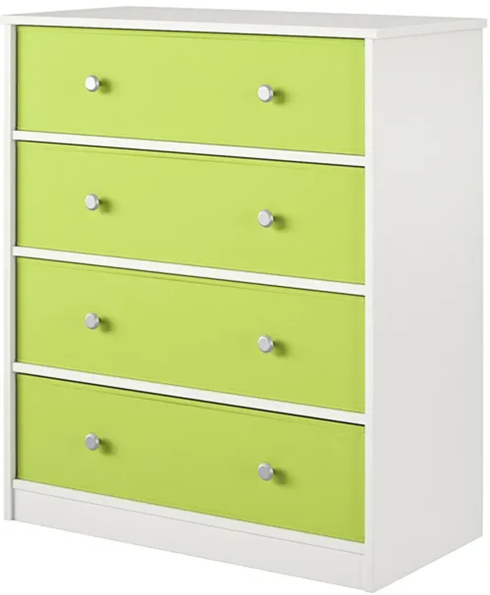 Mya Park Tall Dresser with 4 Fabric Bins