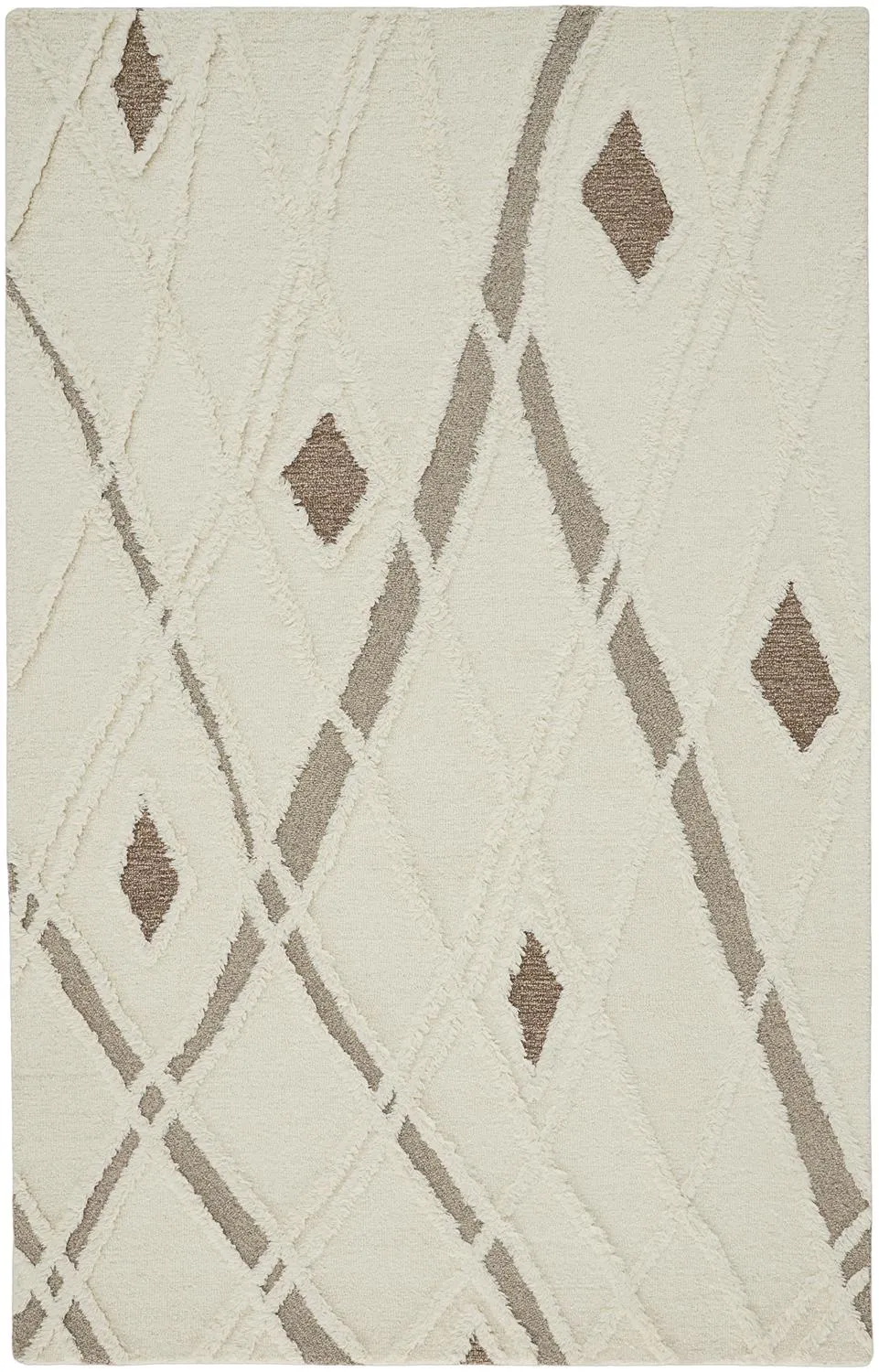 Anica 8008F Ivory/Taupe/Brown 2' x 3' Rug