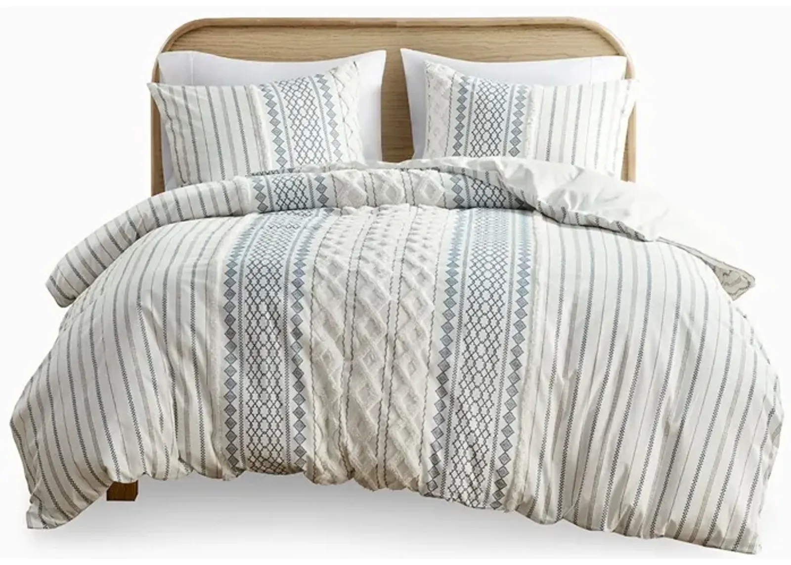 Gracie Mills Modesto Printed Cotton Comforter Set with Chenille