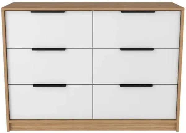 4 Drawer Double Dresser Maryland, Bedroom, Pine / White