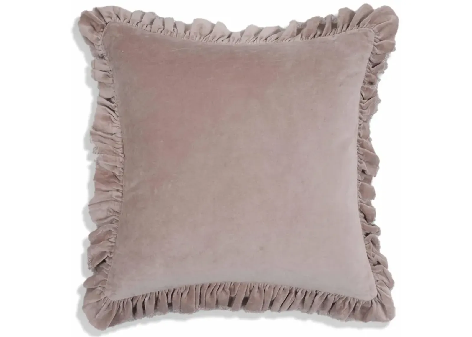 Alessia Distressed Blue Velvet Pillow