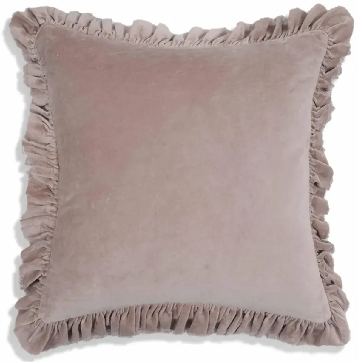 Alessia Distressed Blue Velvet Pillow