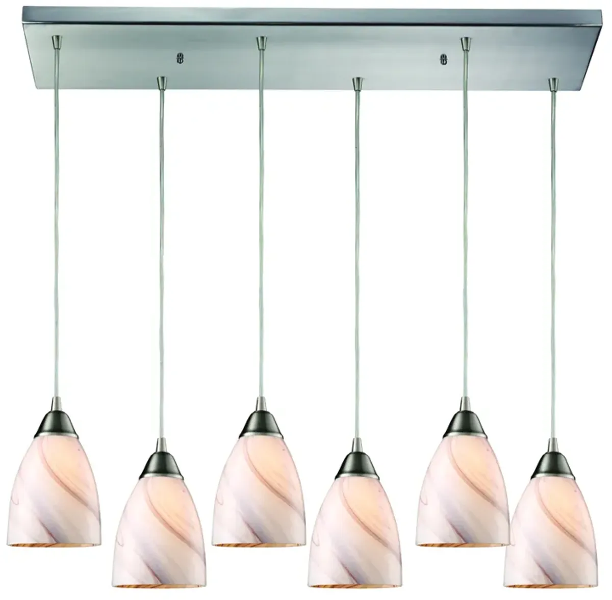 Pierra Mini White Rectangular Pendant