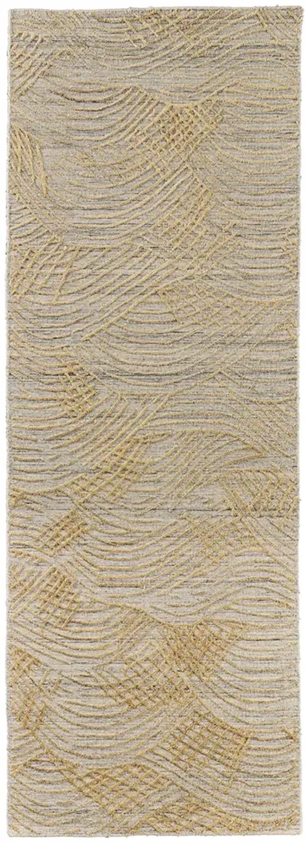 Taunton T8007 Gold 2'9" x 8' Runner Rug By Thom Filcia