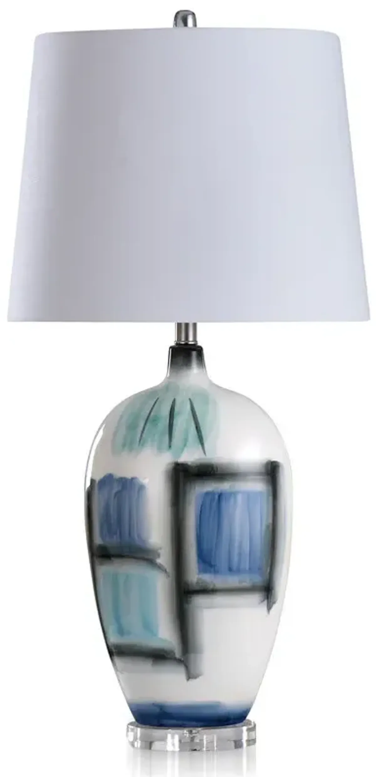 Harbor View Hand-Painted Lamp