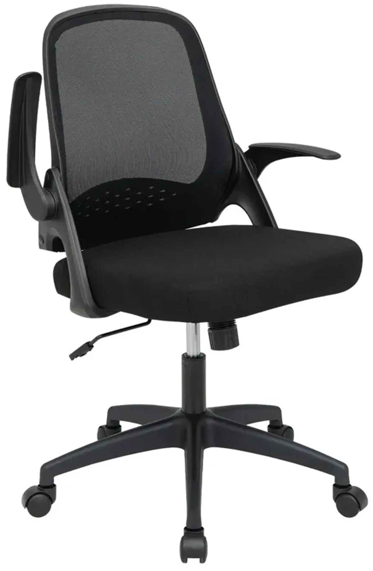 Costway Mesh Office Chair Adjustable Rolling Computer Desk Chair w/Flip-up Armrest White