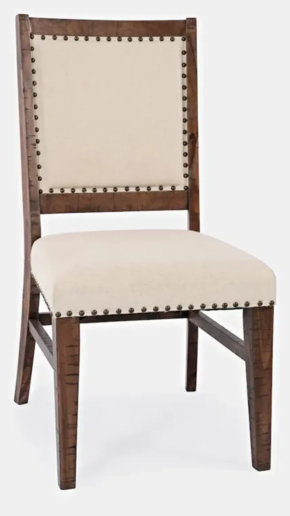 Jofran Fairview Transitional Solid Wood Upholstered Side Chair (Set of 2)