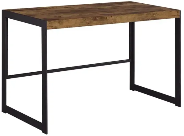 Estrella Writing Desk Antique Nutmeg and Gunmetal