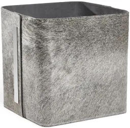 natural hide/ polished nickel/ grey color