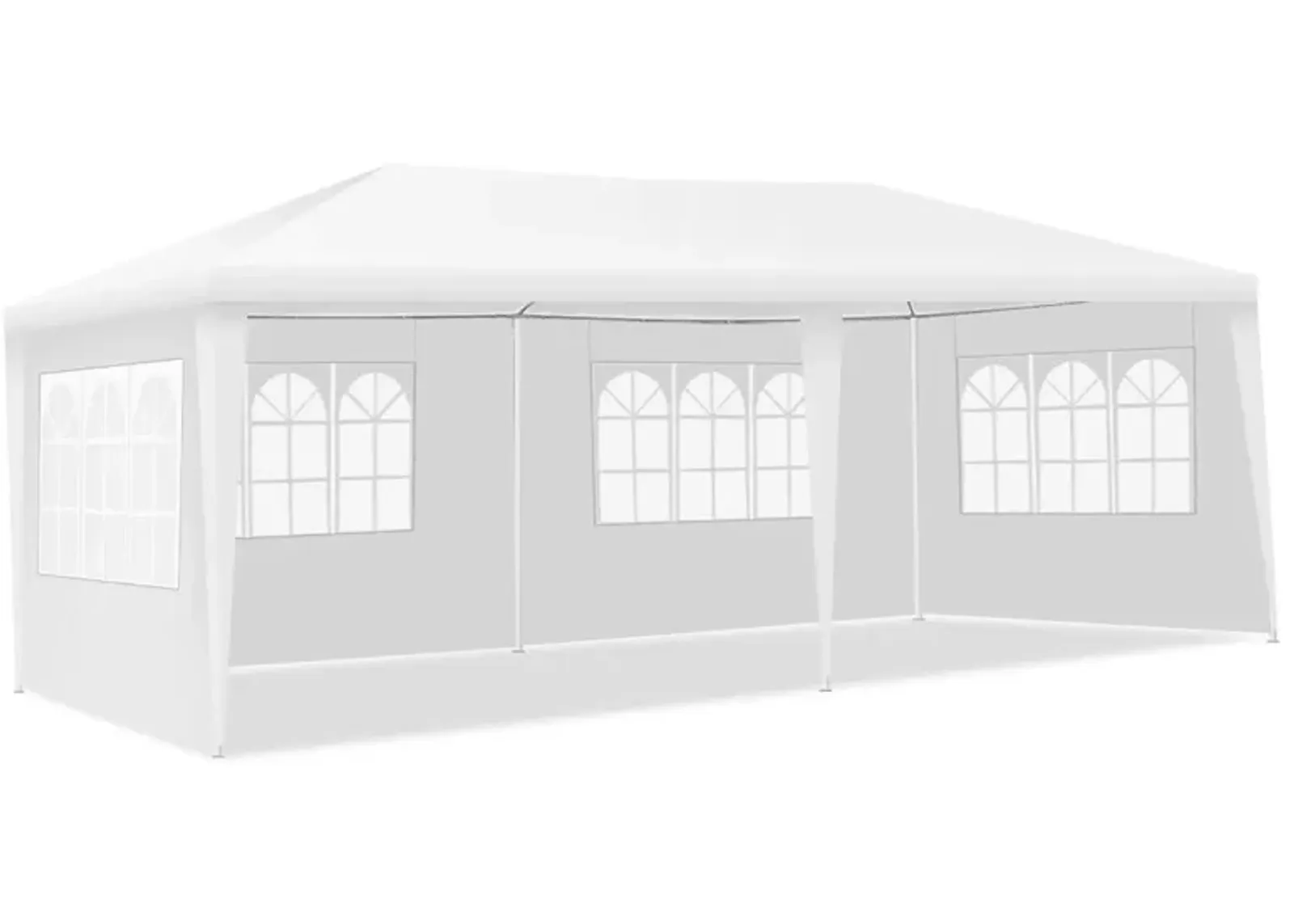 10 x 20 Feet Outdoor Party Wedding Canopy Tent with Removable Walls and Carry Bag