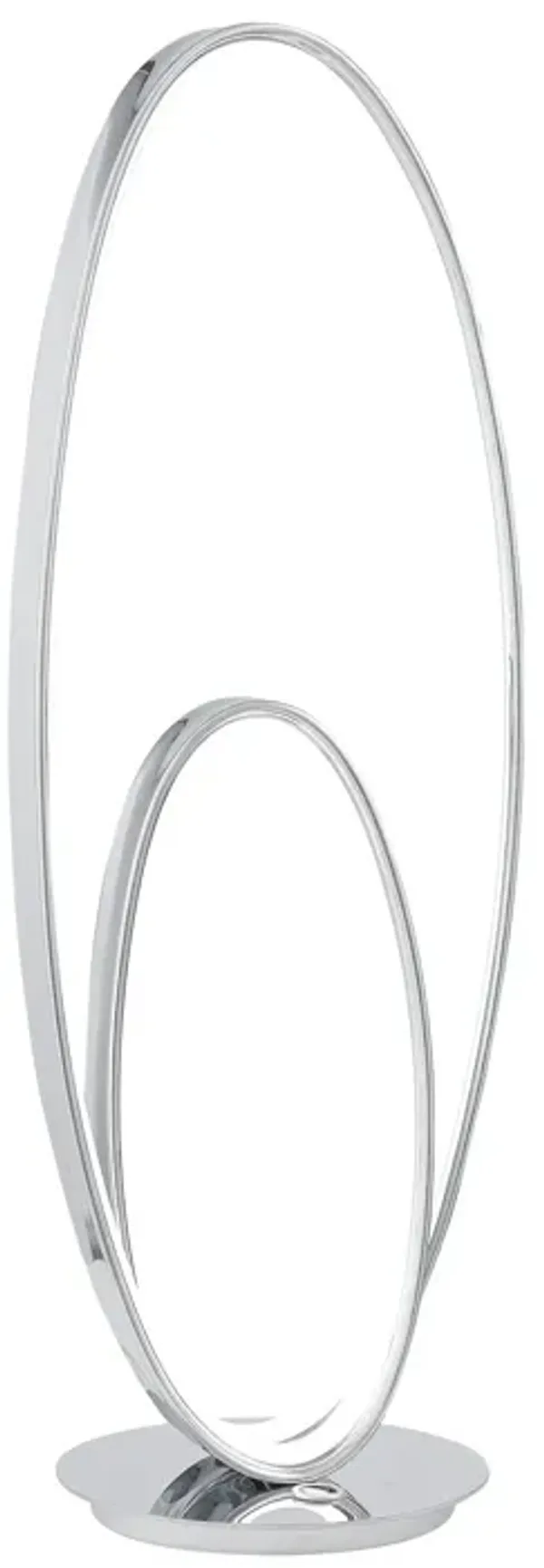 Milan Table Lamp Chrome Metal Dimmable Integrated LED