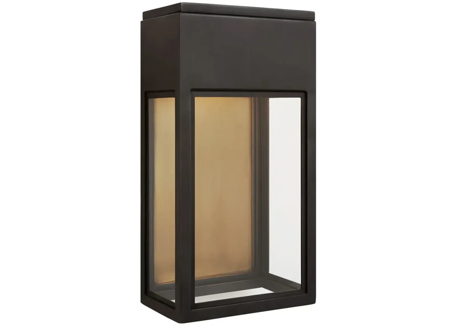 Irvine Small 3/4 Wall Lantern in Bronze with Clear Glass