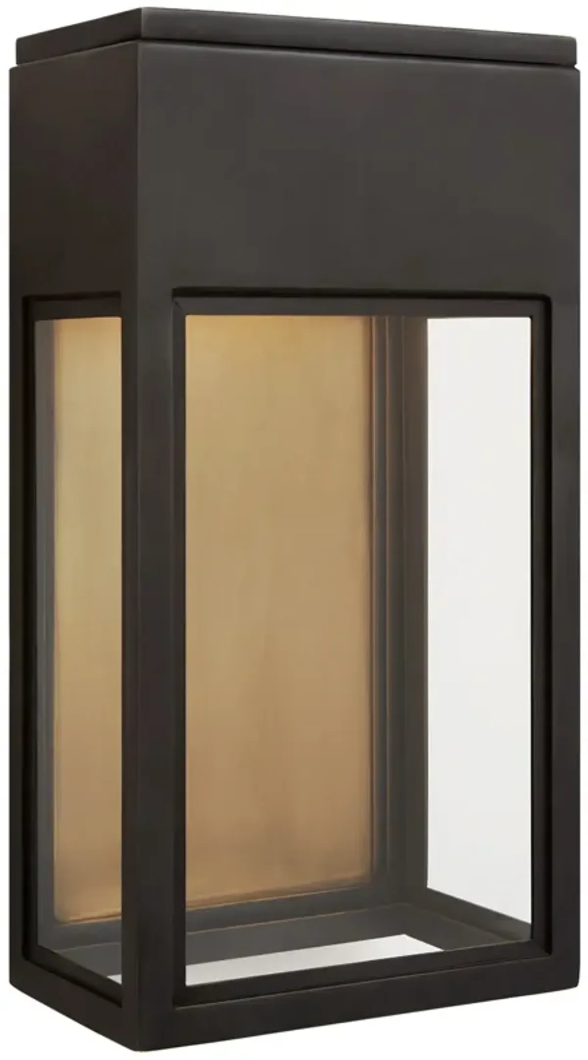 Irvine Small 3/4 Wall Lantern in Bronze with Clear Glass