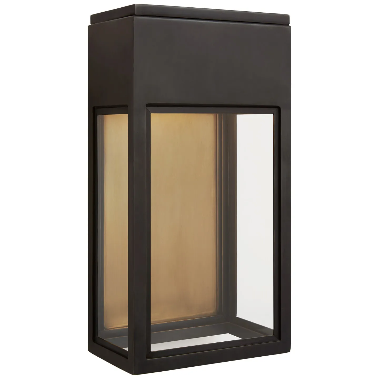 Irvine Small 3/4 Wall Lantern in Bronze with Clear Glass