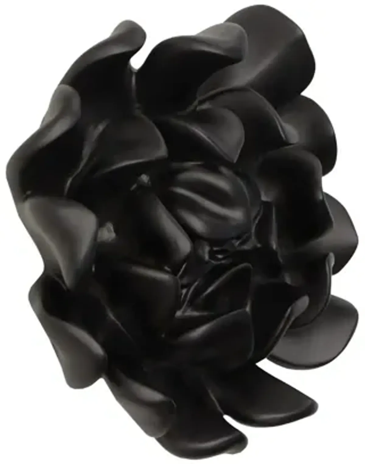 Topsy Turvy Succulent Wall Art in Matte Black