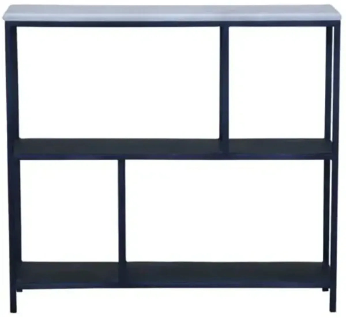 Homezia Black And White Marble Bookshelf Bookcases