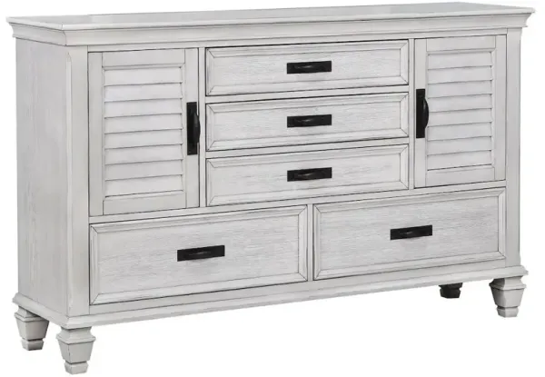 Coaster Co. of America Franco 5-drawer Dresser Distressed White