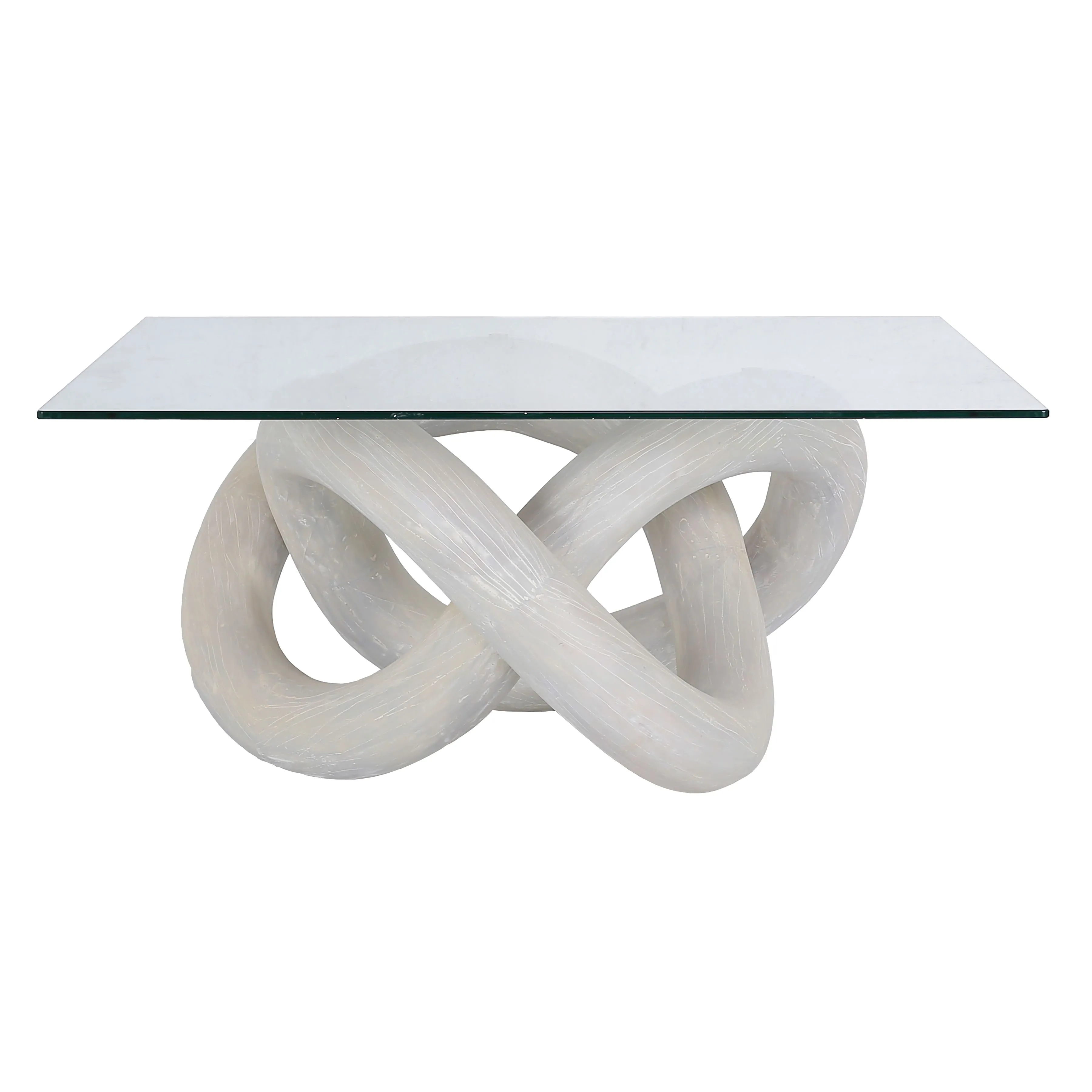 Knotty White Coffee Table