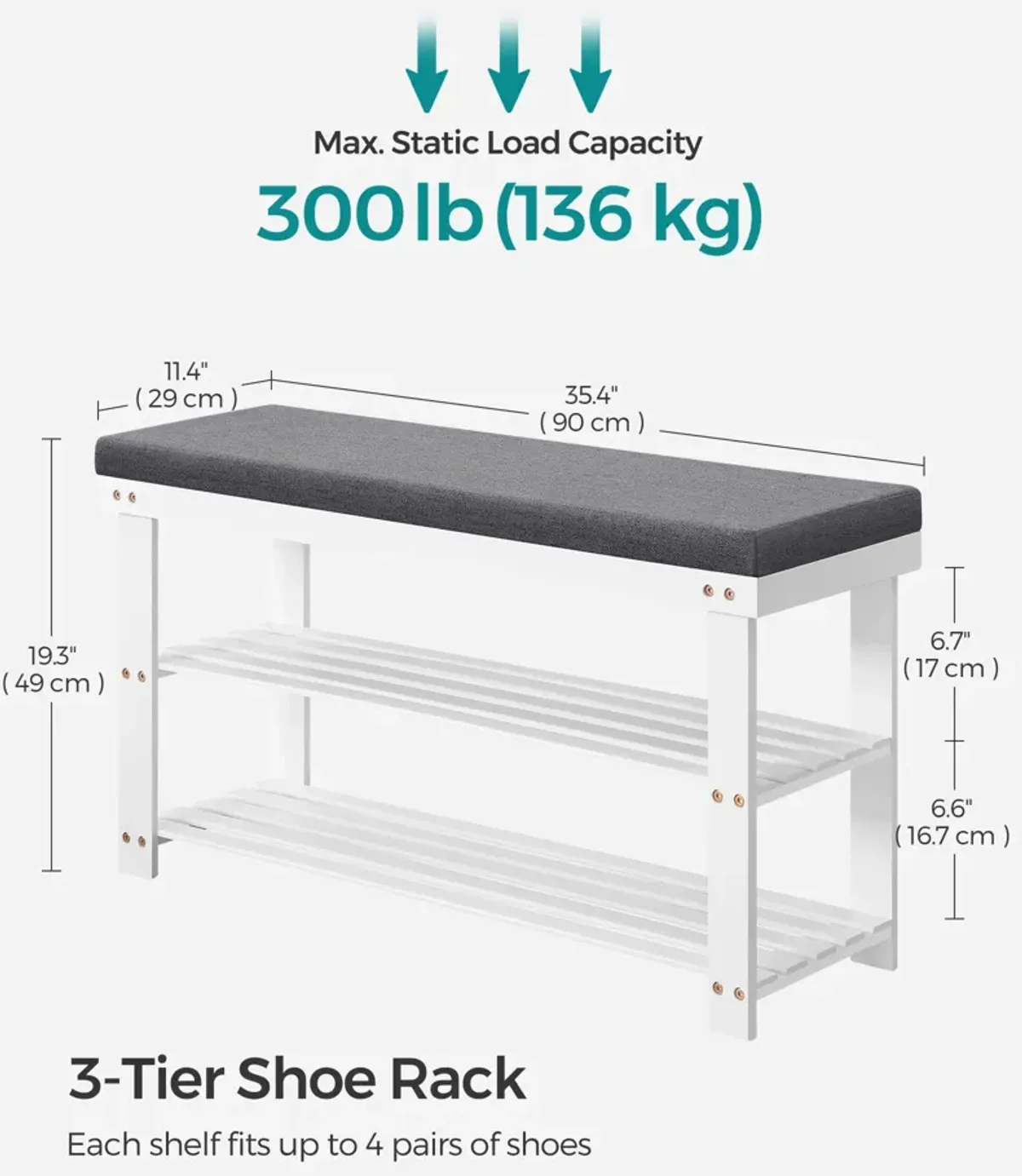 Storage Bench with Cushion: Comfortable and Functional Seating for Organized Spaces