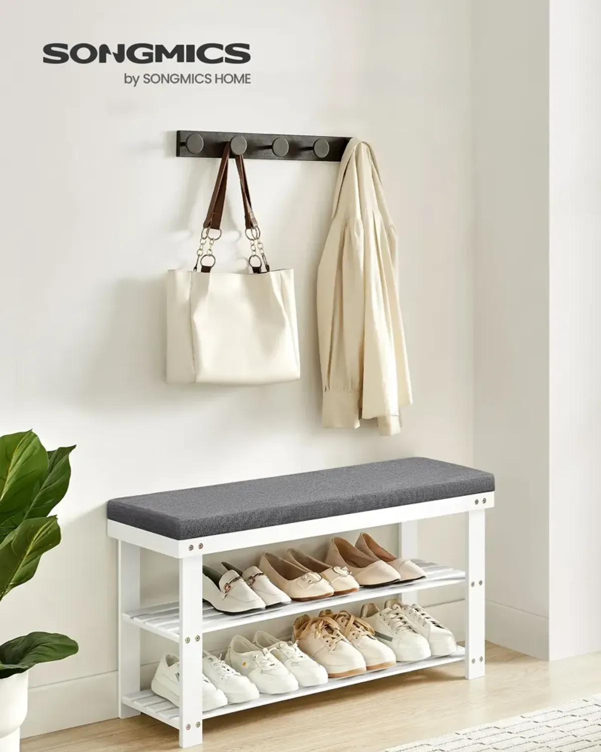 Storage Bench with Cushion: Comfortable and Functional Seating for Organized Spaces