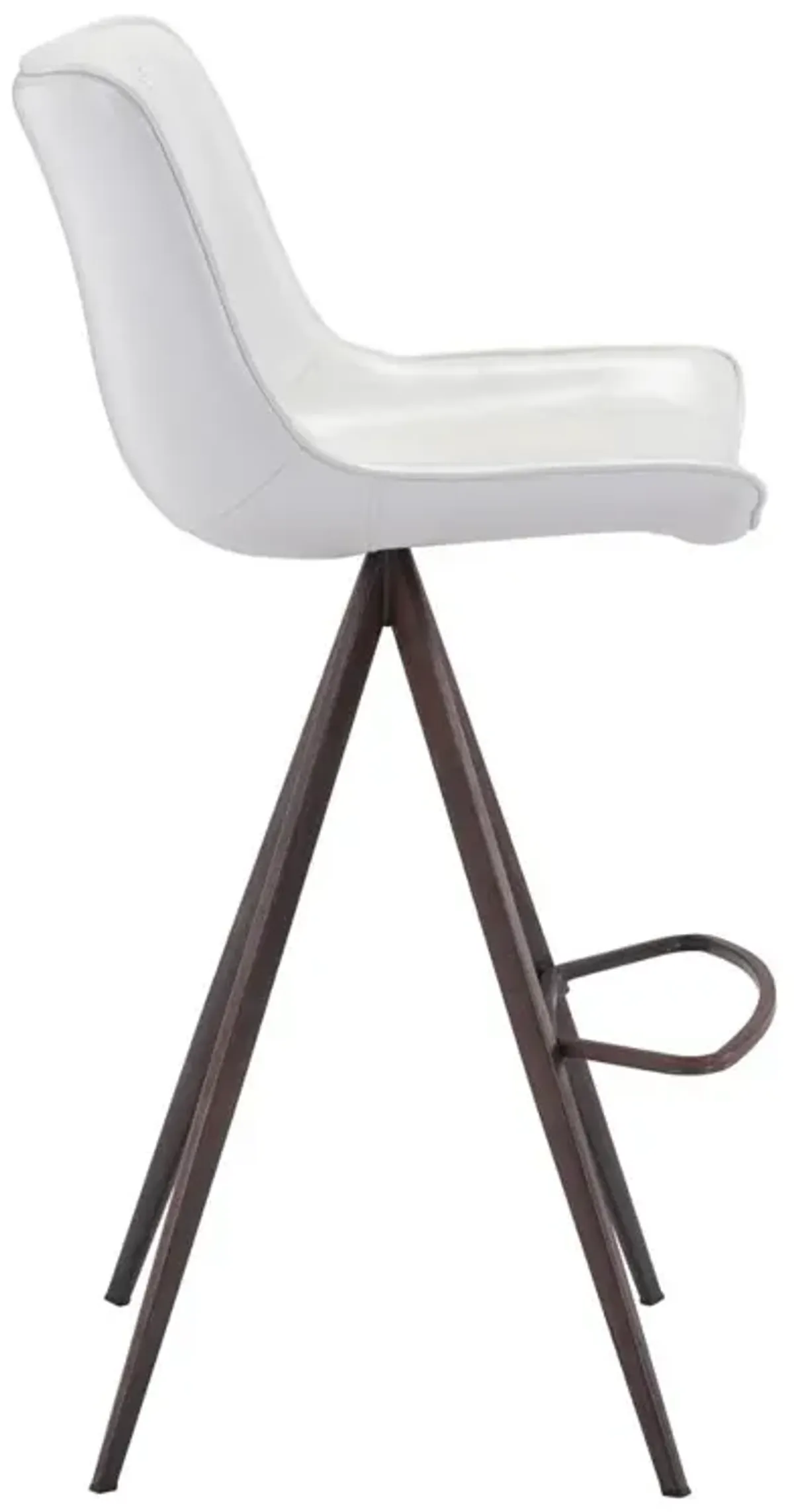 Belen Kox Aki Bar Chair (Set of 2), White & Walnut, Belen Kox