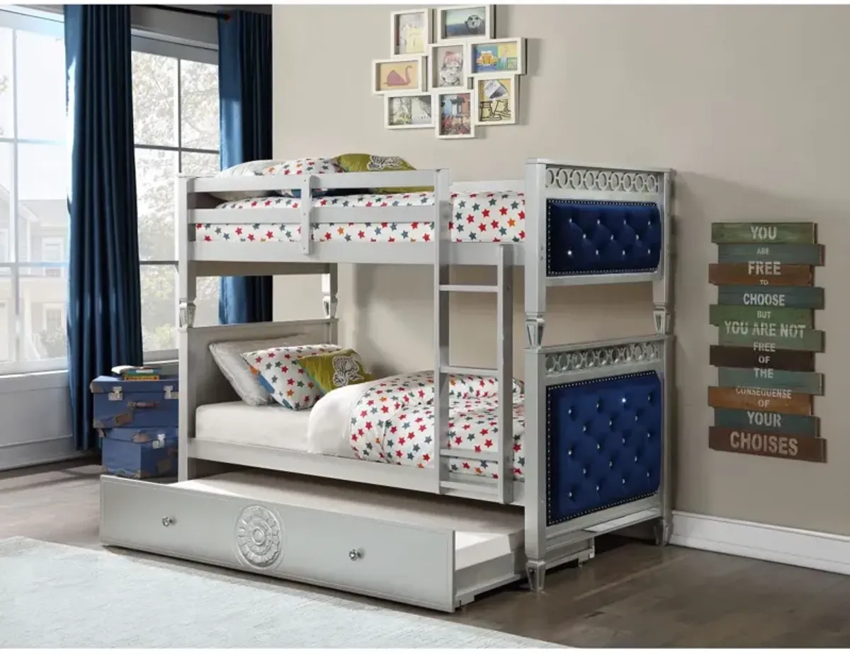 Twin/Twin Bunk Bed, Velvet