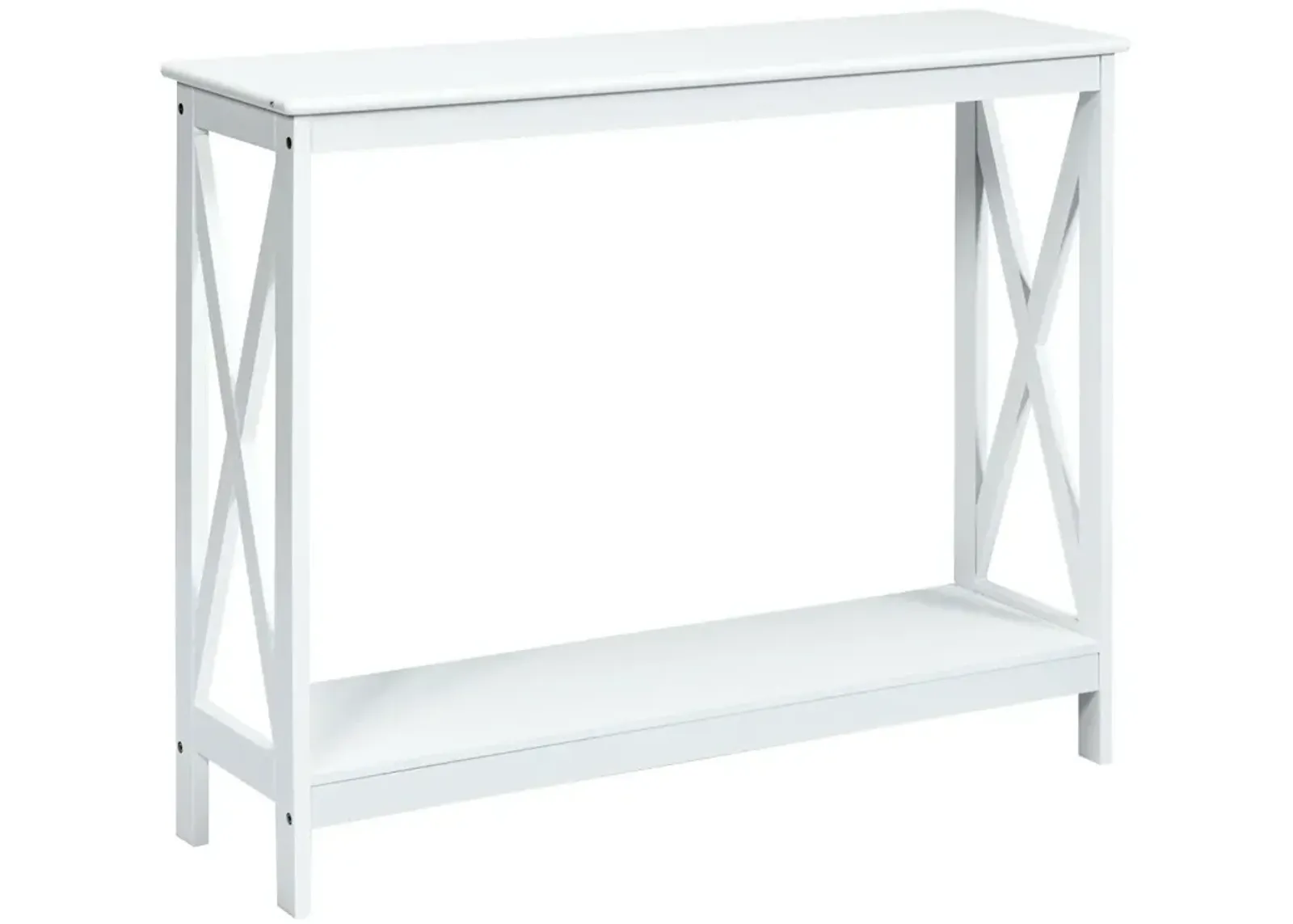 2-Tier Console X-Design Sofa Side Accent Table