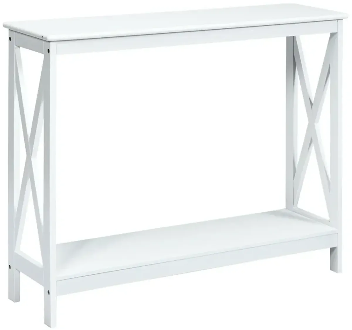 2-Tier Console X-Design Sofa Side Accent Table