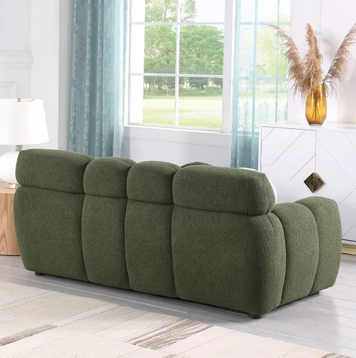 Merax Modern 3-Seater Boucle Sofa Couch