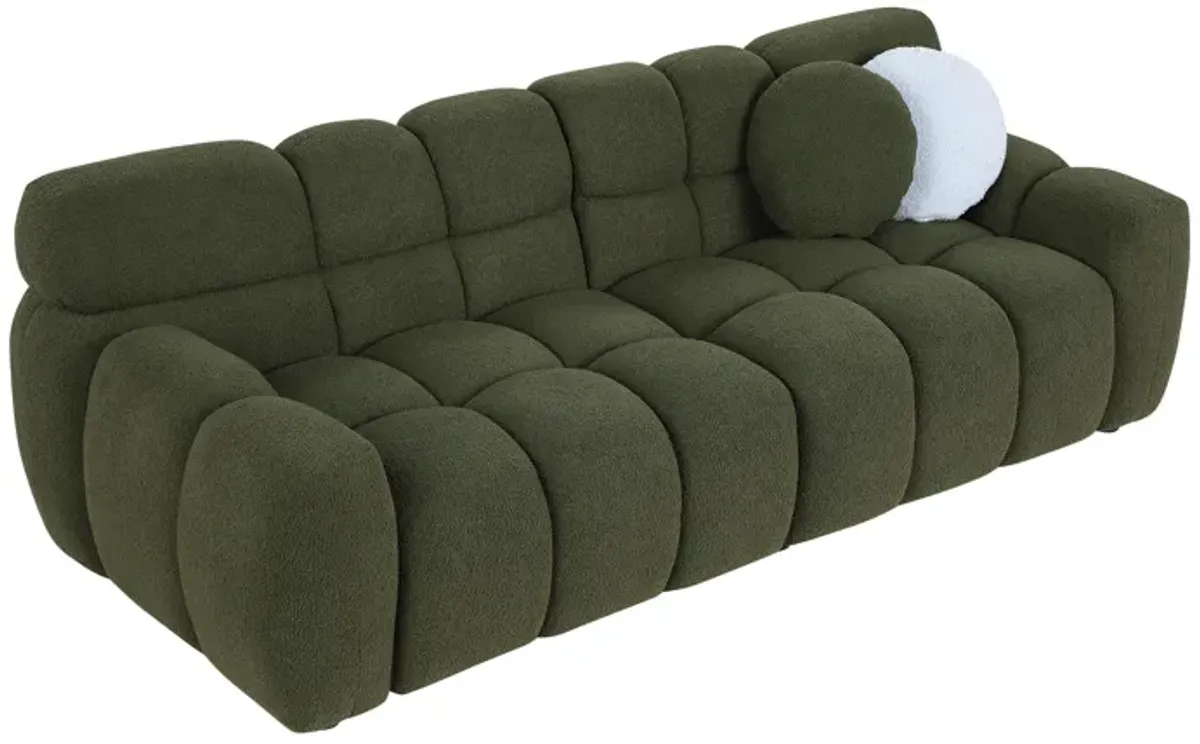 Merax Modern 3-Seater Boucle Sofa Couch