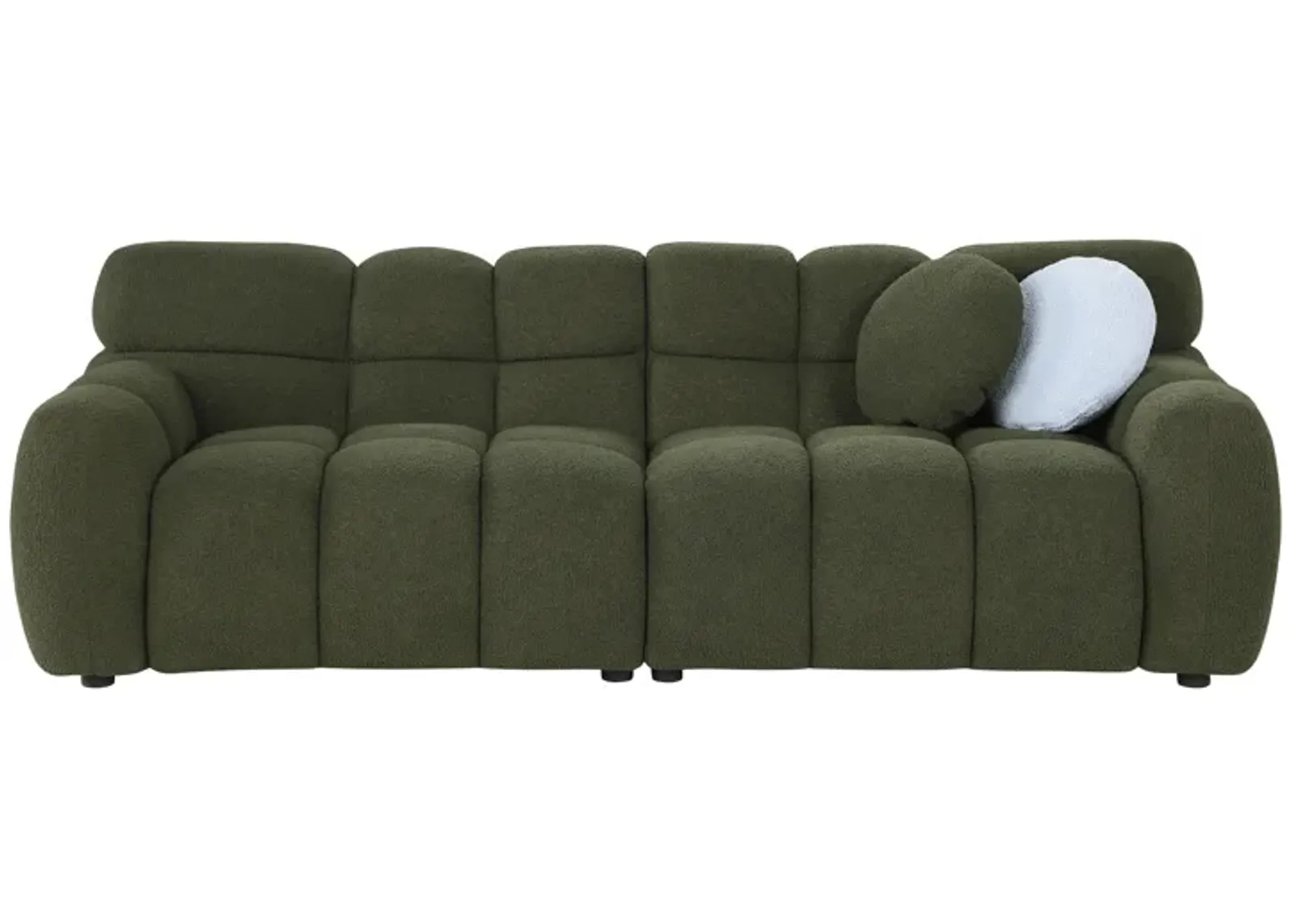 Merax Modern 3-Seater Boucle Sofa Couch