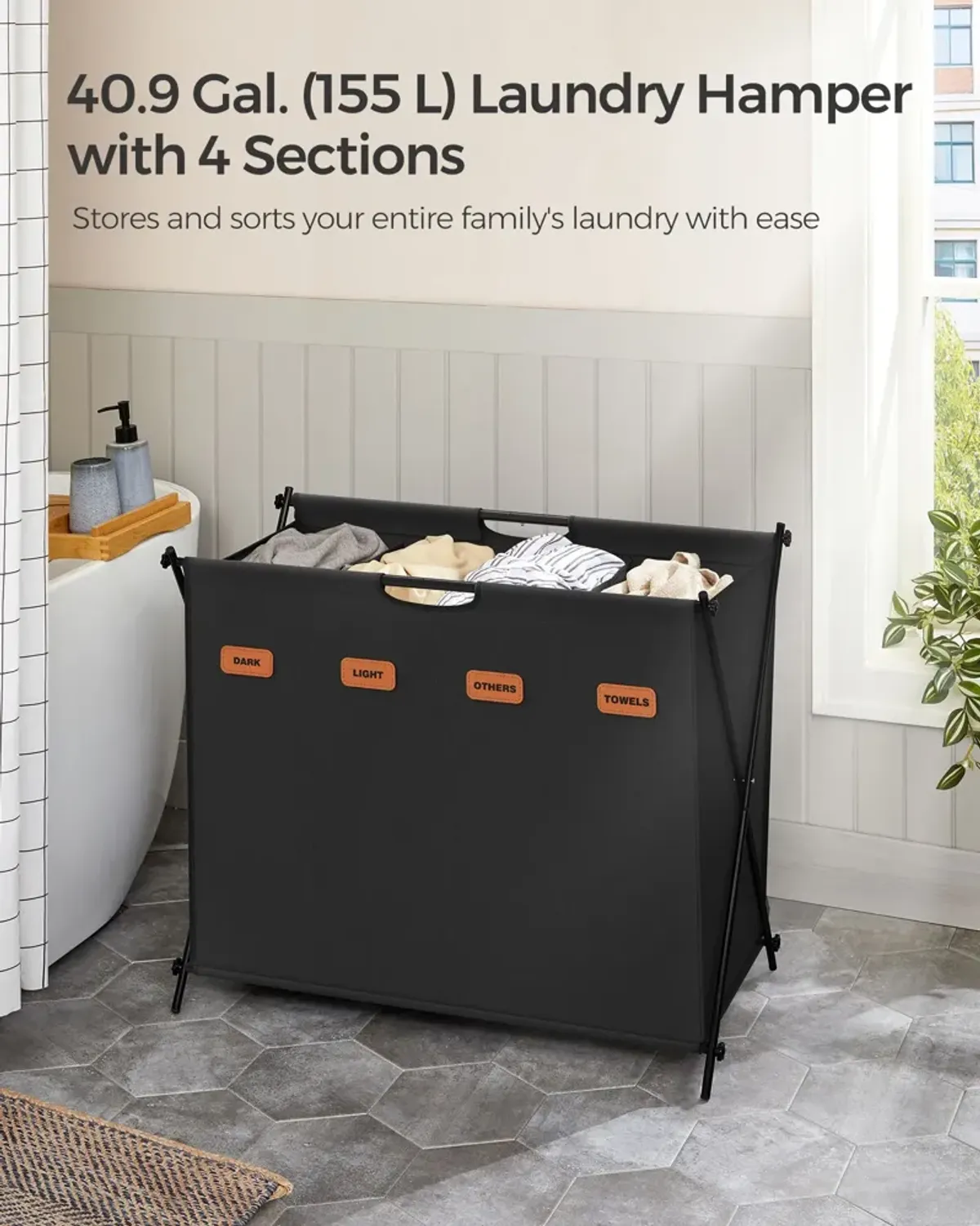 Collapsible Laundry Hamper and Basket – Stylish and Convenient Storage Solution